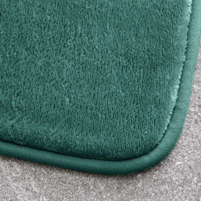 ANTI-BACTERIAL MEMORY FOAM FOREST GREEN Bath Mat