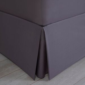 SINGLE BASE VALANCE 200 Threadcount Cotton Grey 4A