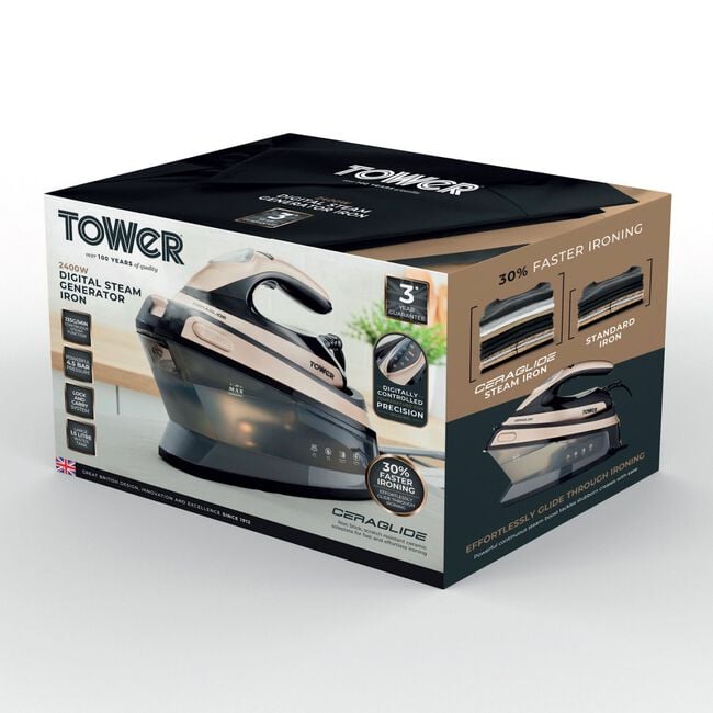 Tower Ceraglide 2400W Steam Cleaner