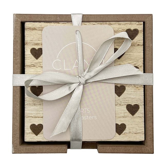 Hearts Coasters - 4 Pack