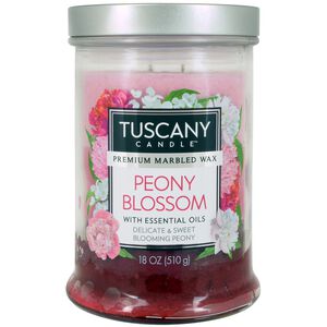 Tuscany Triple Pour Candle Peony Blossom 18oz