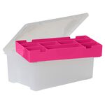 Wham 29cm Organiser Box With 8 Insert Pink