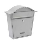 Steel Letterbox Classic French Grey