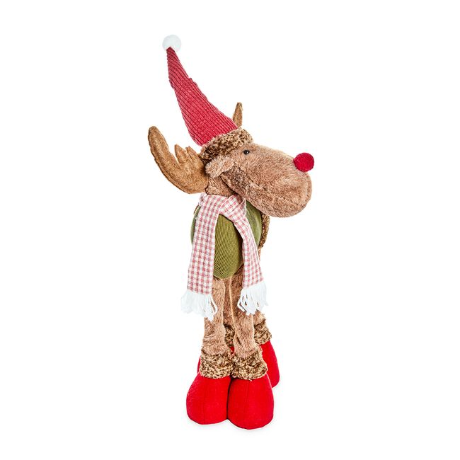 Christmas Reindeer with Hat and Scarf