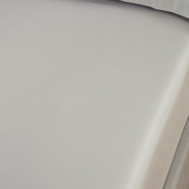SUPER KING FITTED SHEET 400 Threadcount Bamboo/Cotton Silver