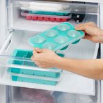 Lekue XL Sphere Ice Cube Tray With Lid - Turquoise