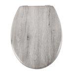 MODERN GREY OAK EFFECT Toilet Seat