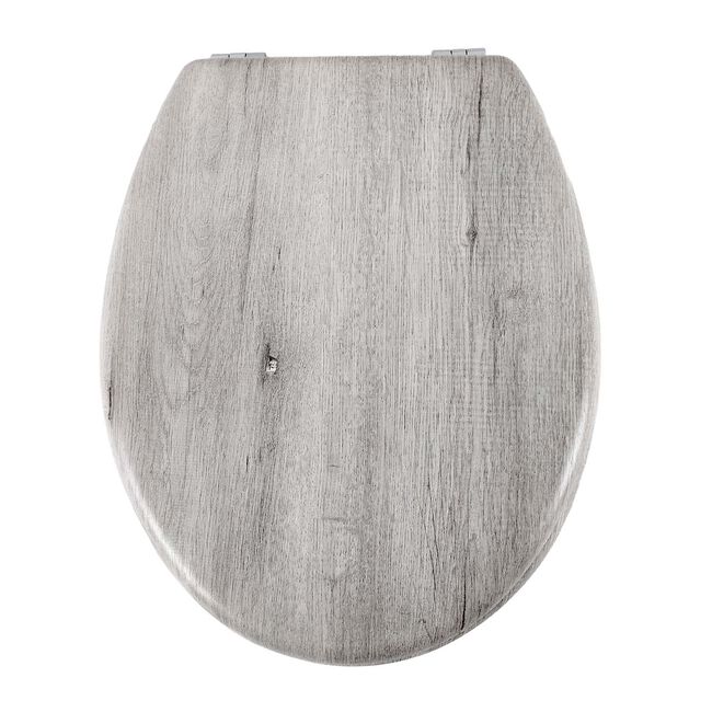 MODERN GREY OAK EFFECT Toilet Seat