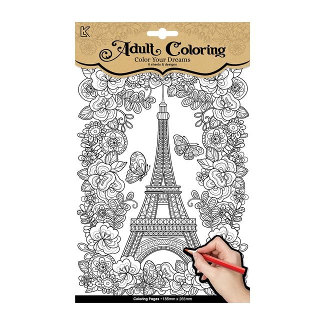 Adult Colouring Book - Cities
