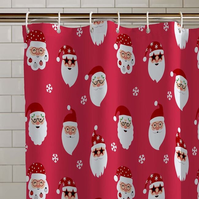 Catherine Lansfield Christmas Santa Shower Curtain
