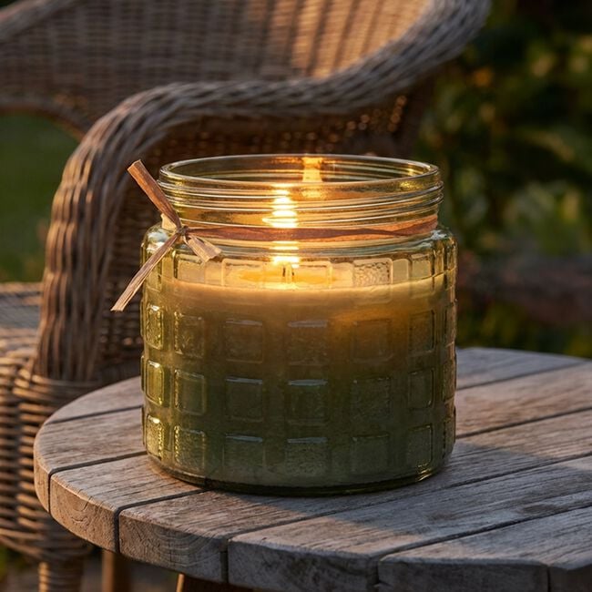 Citronella Glass Jar Candle