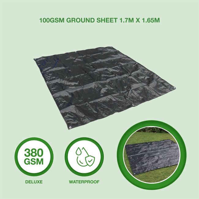 100GSM Ground Sheet 1.7m x 1.65m