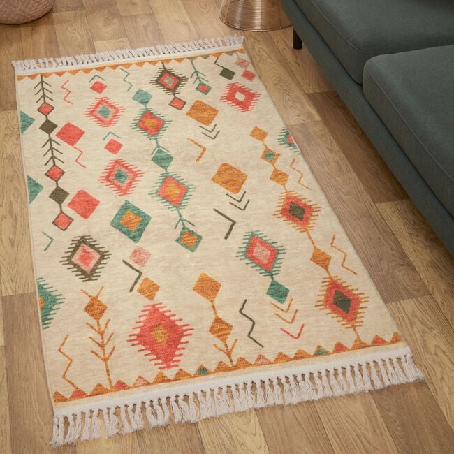 CASHLAINN MULTI 80x150cm Washable Rug 