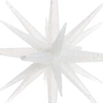 Glitter Icicle Star Tree Decoration - White
