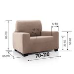 REGAL MILLS EASYSTRETCH VELVET LINEN Armchair Cover