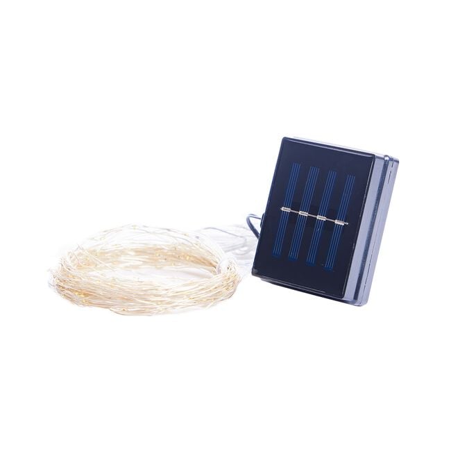 200 LED Solar Coppe String Lights - Warm White