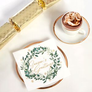 Season's Greetings Napkins 20 Pack 