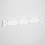 4 Hook White Wooden Board