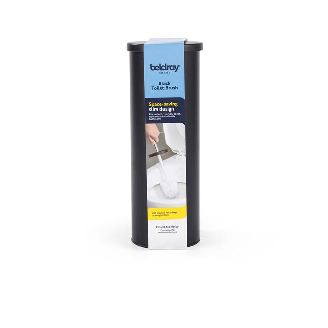 BELDRAY BLACK ROUND Toilet Brush