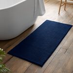 CATHERINE LANSFIELD EXTRA LONG BOBBLE BATH MAT NAVY