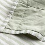 YARD HEBDEN STRIPE EUCALYPTUS/BAY GREEN 150x200cm Bedspread 