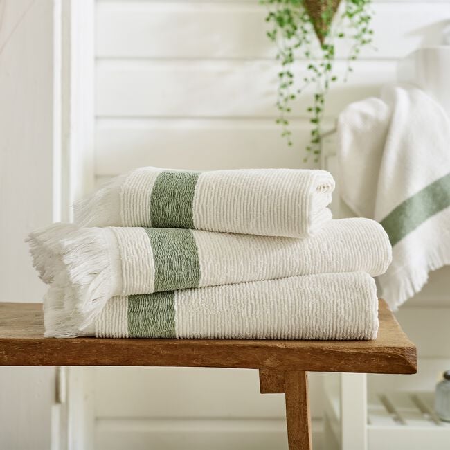 TLC Oakwood Ridge Textured Hand Towel Sage