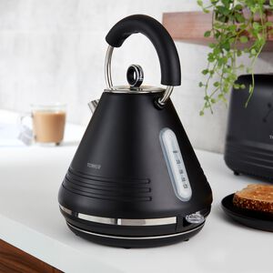 Tower Ash Black 1.7L Pyramid Kettle