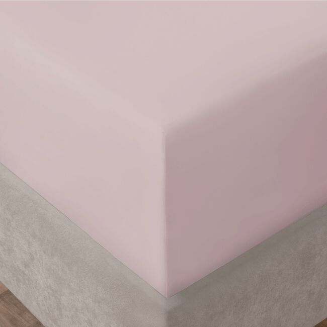 DOUBLE FITTED SHEET 400 Threadcount Cotton Blush