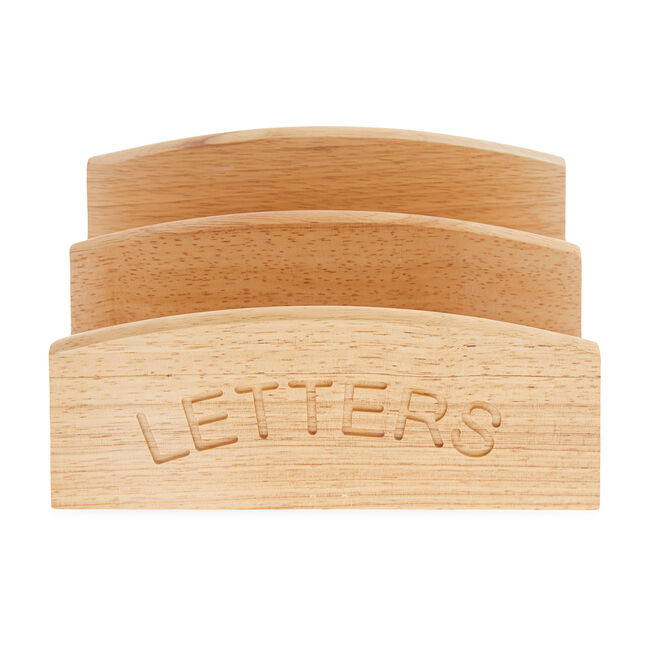 Apollo Rubberwood Letter Rack 