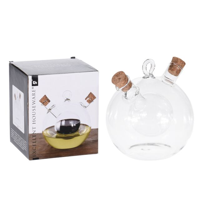 Excellent Houseware Oil & Vinegar Duo Glass Pourer
