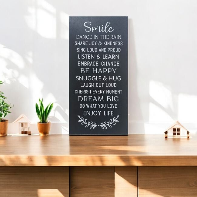 Smile Dance In The Rain Wall Decor 20cm x 40cm