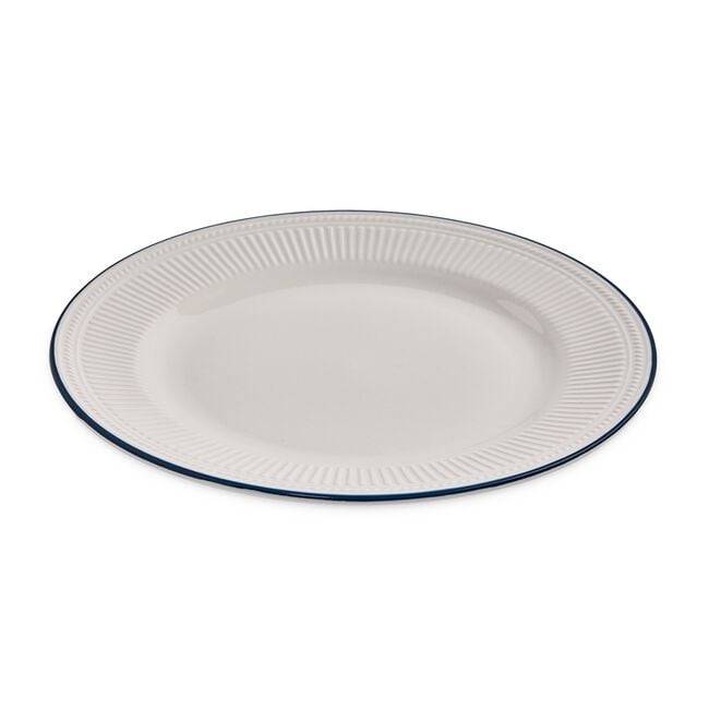 Abney & Croft Blue Rim 12 Piece Dinner Set