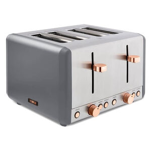 Tower Cavaletto Grey 4 Slice Toaster