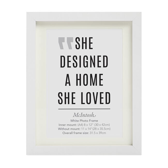 40X50CM MCINTOSH WHITE POSTER Frame