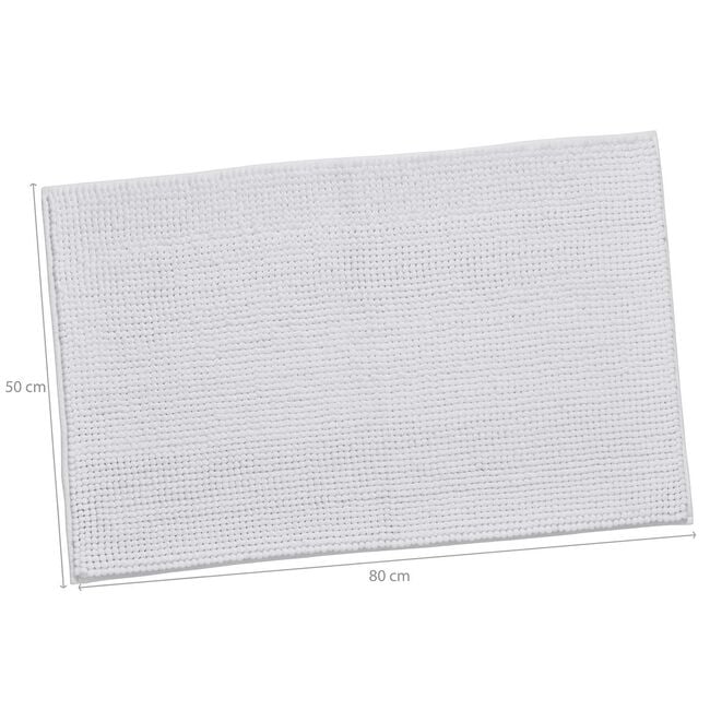 CATHERINE LANSFIELD WHITE BOBBLE 50x80cm Bath Mat