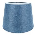 NAVY BLUE LINEN SHADE 12"