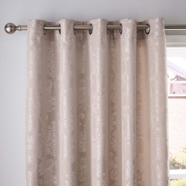 CATHERINE LANSFIELD DAMASK JACQUARD CHAMPAGNE 66X90 Curtains