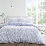 BIANCA SINGLE DUVET COVER Shadow Leaves Blue