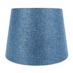 NAVY BLUE LINEN SHADE 12"