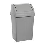 Wham Casa Cool Grey 8L Swing Bin