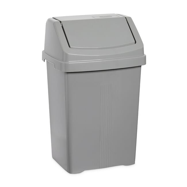 Wham Casa Cool Grey 8L Swing Bin