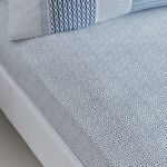 SHILOH BLUE Single Fitted Sheet