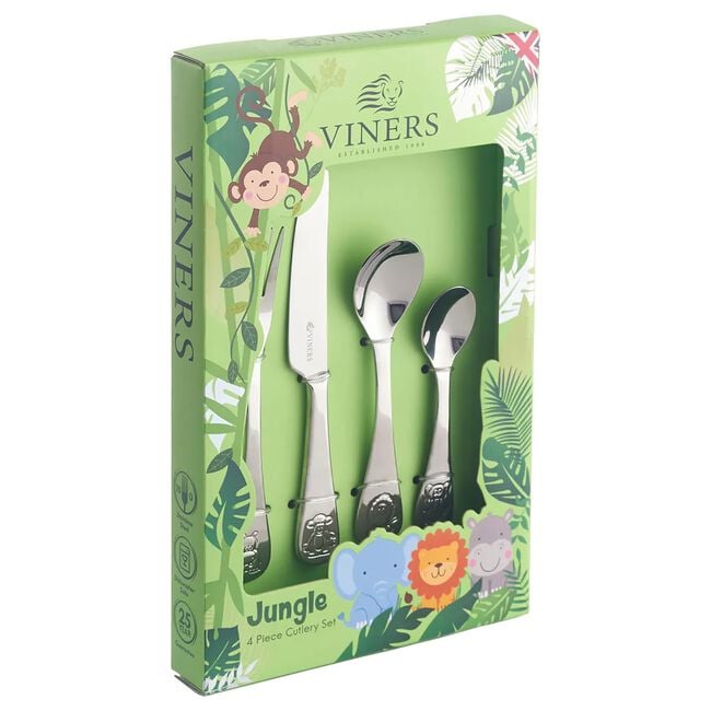Viners Kids Jungle Cutlery Set - 4 Piece