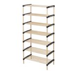 Shoe Rack 7 Layer Pine Wood 