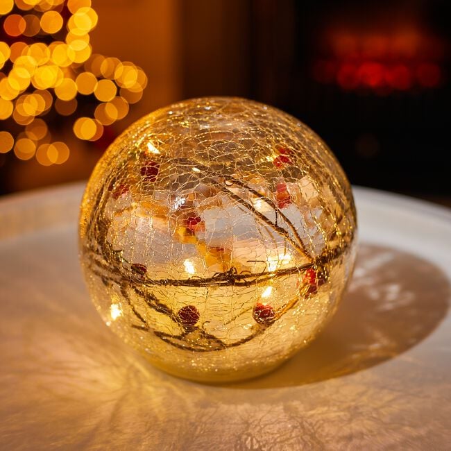 Cashel Living Berries Inside Crackle Ball Effect