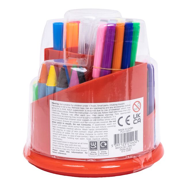 Hobby World 77 Piece Spinning Desk Tidy