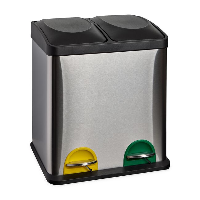 30L Double Recycling Kitchen Bin 