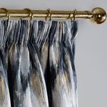 PENCIL PLEAT TOKYO NAVY 90x90 Curtain
