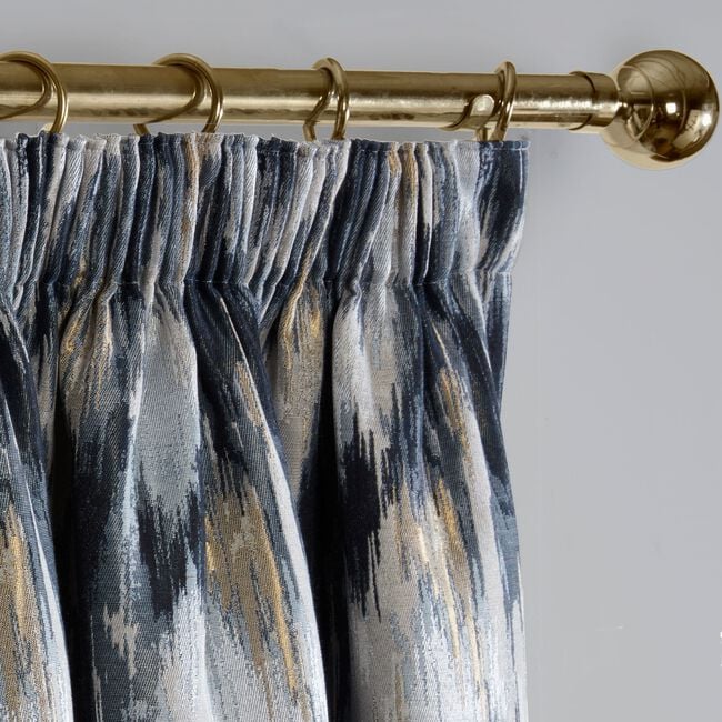 PENCIL PLEAT TOKYO NAVY 90x90 Curtain