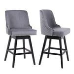CHELSEA BARSTOOL Velvet Grey 